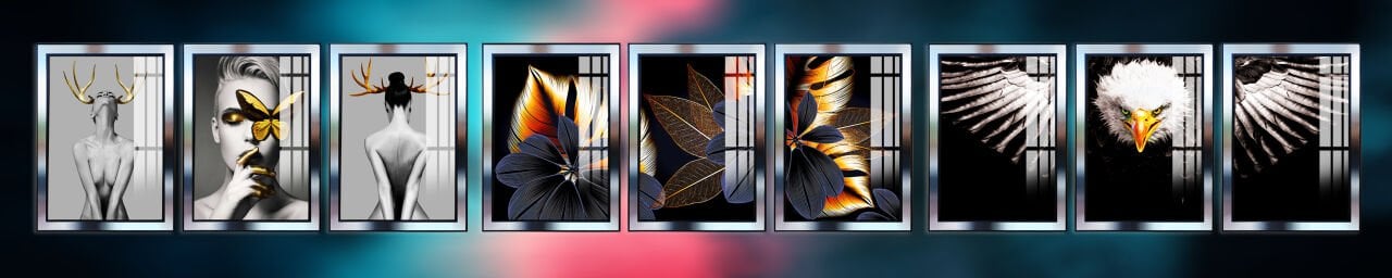 Aynalı Tablolarımızla Evinize Renk Katın