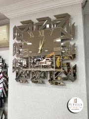 Aynalı Bronz Renk Versace Saat