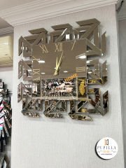 Aynalı Bronz Renk Versace Saat