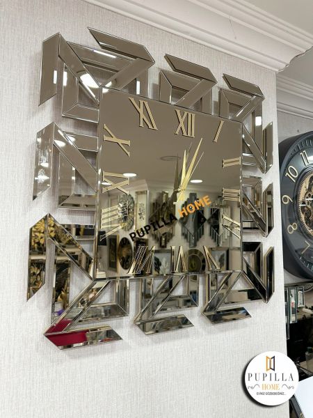 Aynalı Bronz Renk Versace Saat