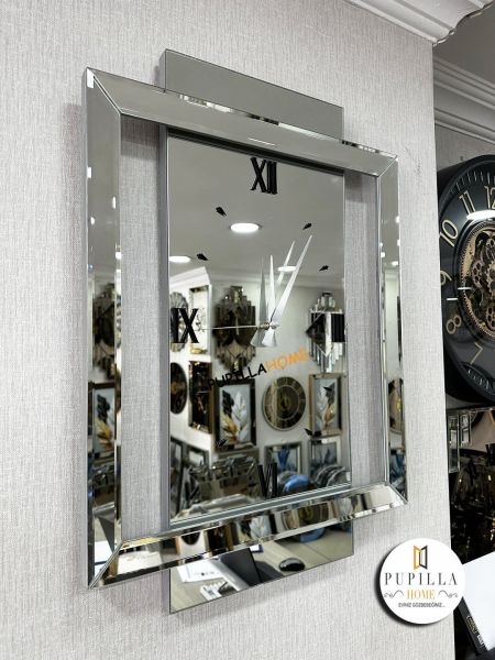 Lotus Gümüş Renk Aynalı Saat