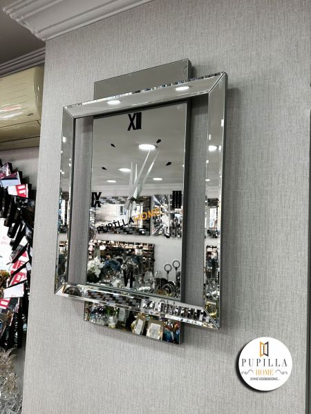 Lotus Gümüş Renk Aynalı Saat