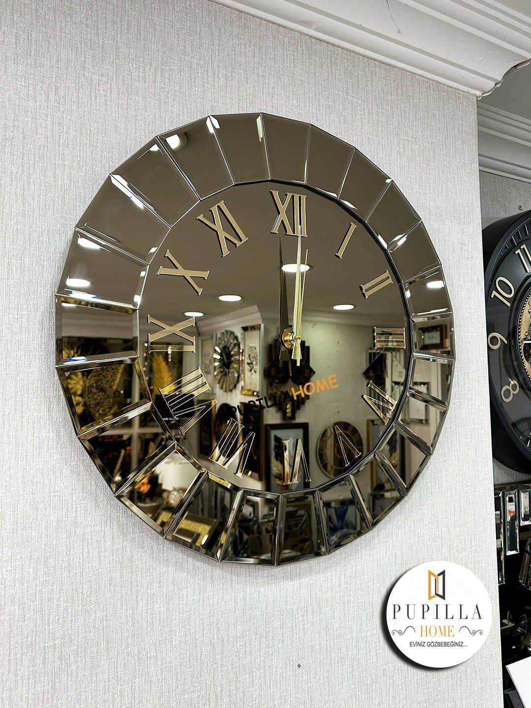 Royal Bronz Renk Aynalı Saat