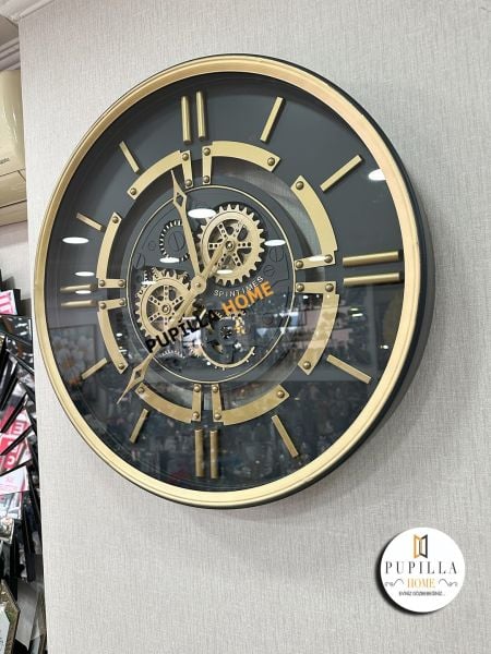 Metal Gövdeli Çarklı Duvar Saati