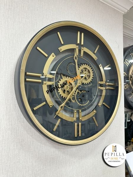 Metal Gövdeli Çarklı Duvar Saati