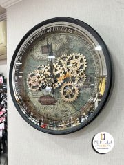 Metal Gövdeli Çarklı Duvar Saati