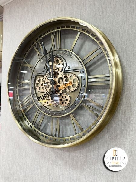 Metal Gövdeli Çarklı Duvar Saati