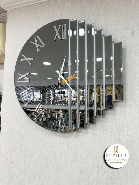 İnci Füme Renk Aynalı Saat