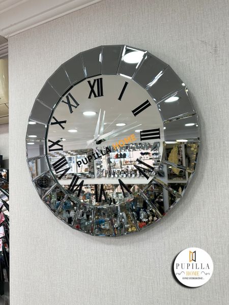 Royal Füme Renk Aynalı Saat