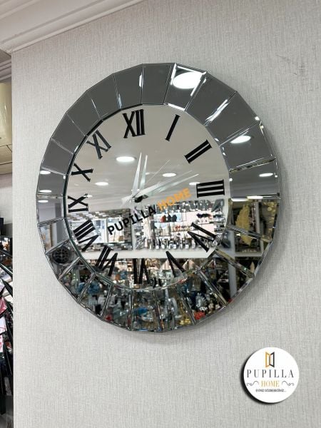 Royal Füme Renk Aynalı Saat