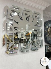 Aynalı Gümüş Renk Versace Saat