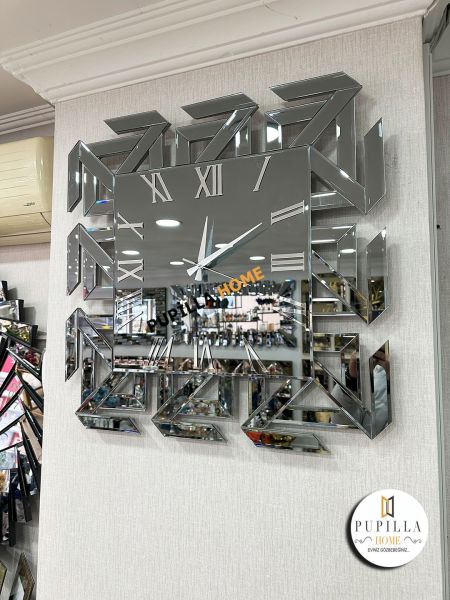 Aynalı Füme Renk Versace Saat