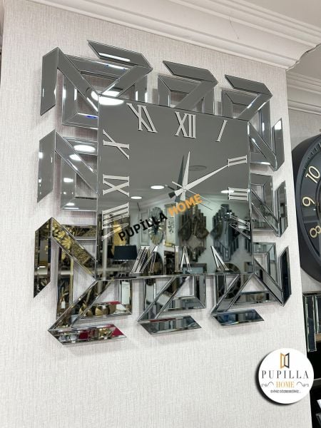 Aynalı Füme Renk Versace Saat