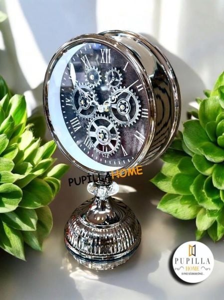 İnox Metal Çarklı Saat