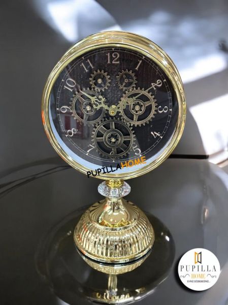 Gold Metal Çarklı Saat