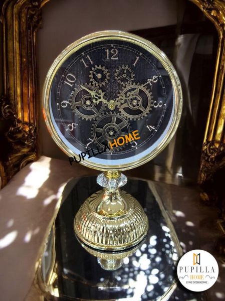 Gold Metal Çarklı Saat