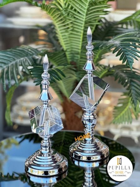 İkili Küp Gümüş Biblo