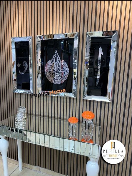 Gümüş Renk Ayetel Kürsü Elif Vav Set