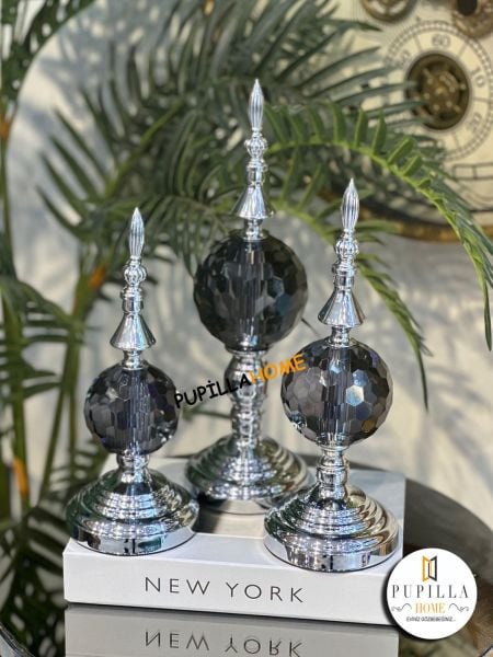 Üçlü Alem Gümüş Biblo