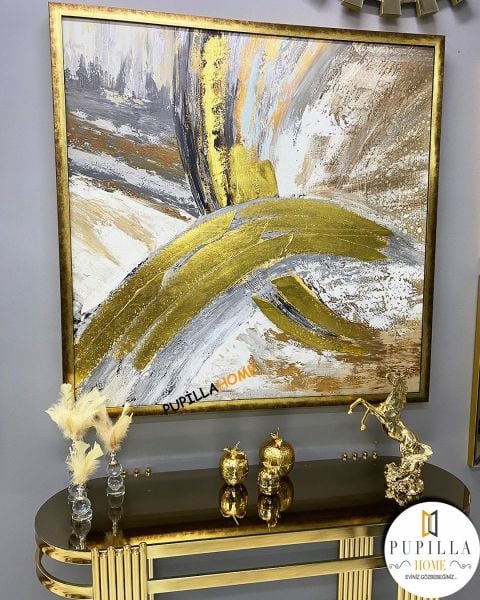 Varak Dokulu Soyut Tablo