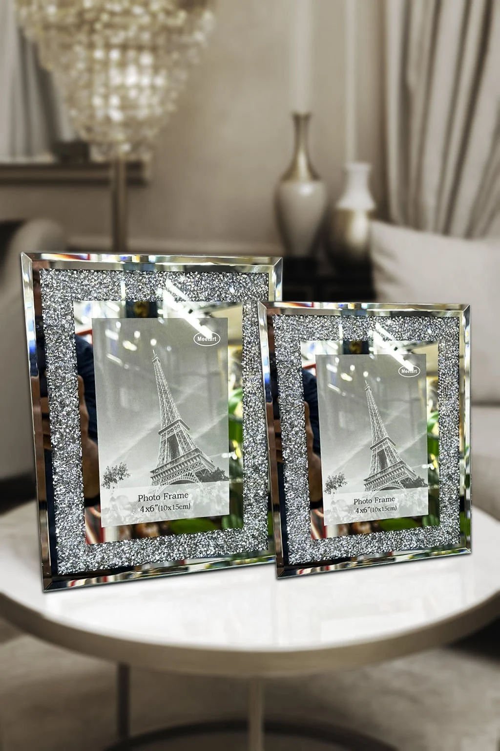 AYNALI SİMLİ 2 Lİ RESİM ÇERÇVESİ