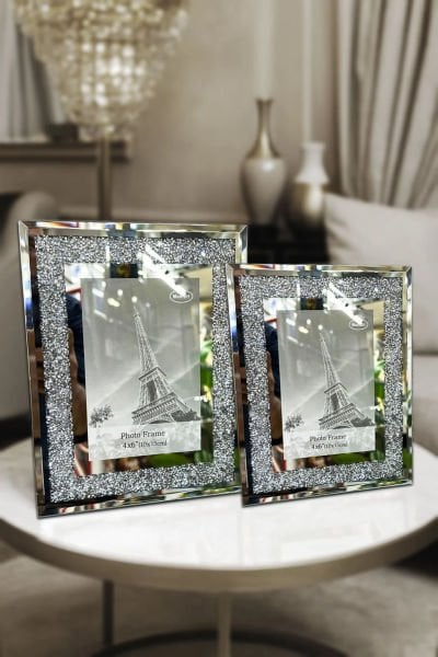 AYNALI SİMLİ 2 Lİ RESİM ÇERÇVESİ